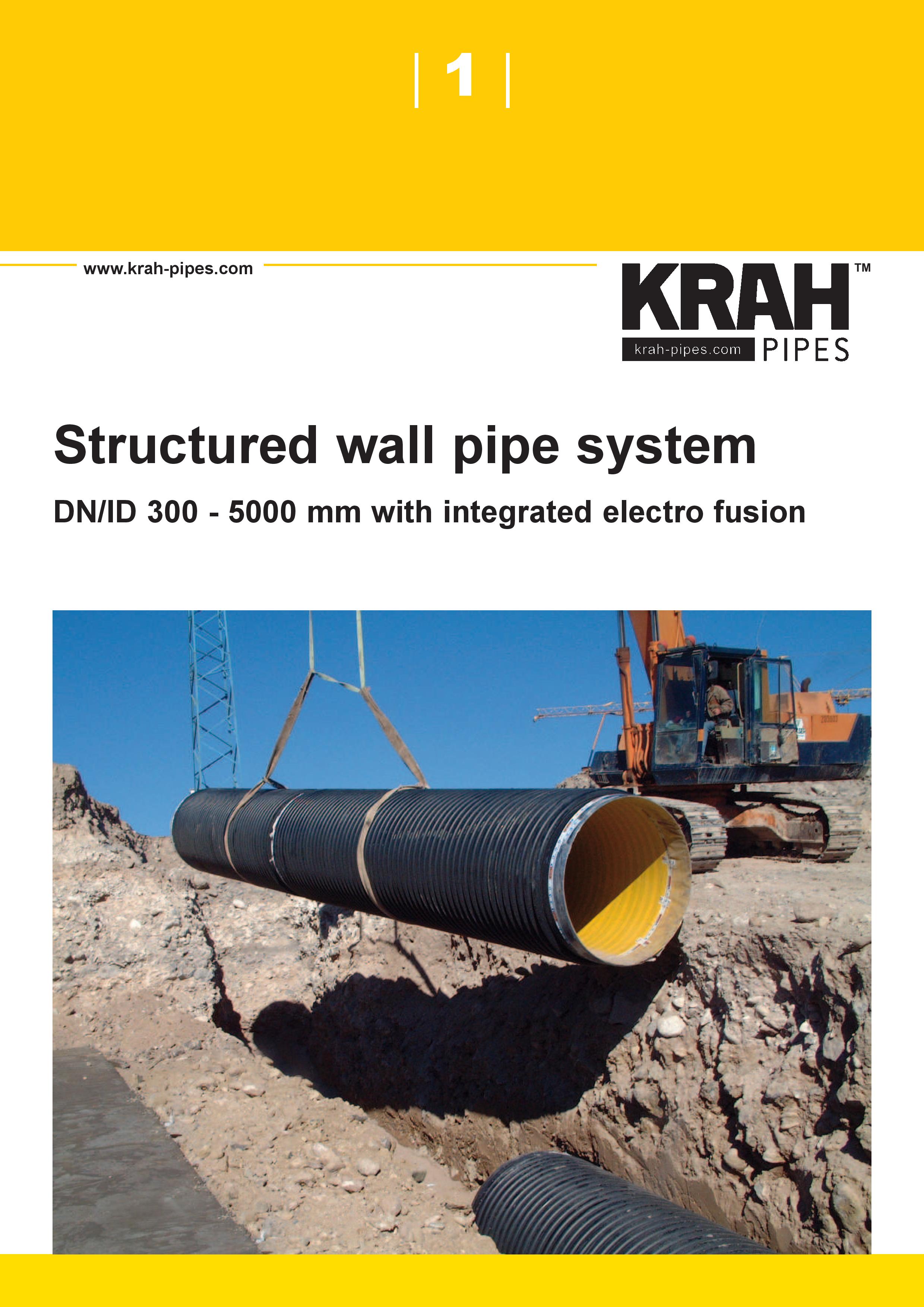 Structured wall pipe system